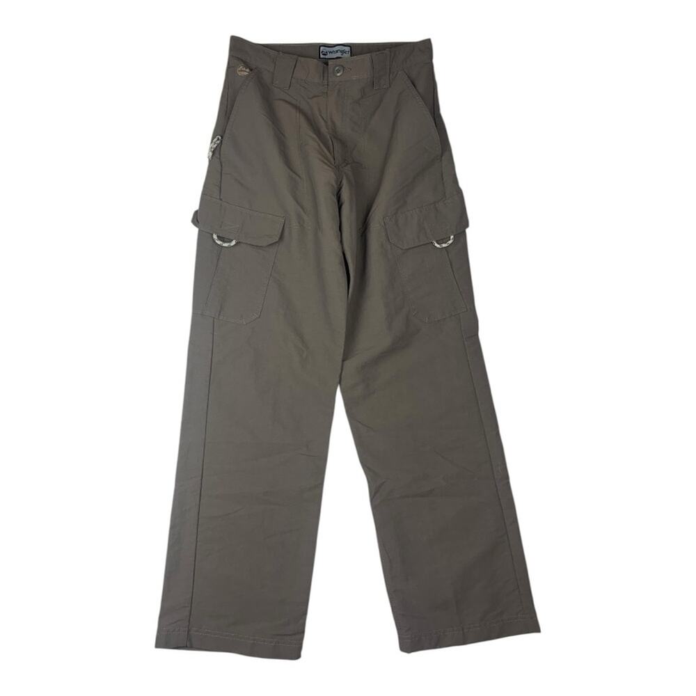 Wrangler 30 x 31 Tan khaki hiking nylon cargo Trousers brown outdoor gorp